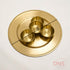Cre8tion Pedicure 4 Bowls Tray Set - Gold - Item# 10485