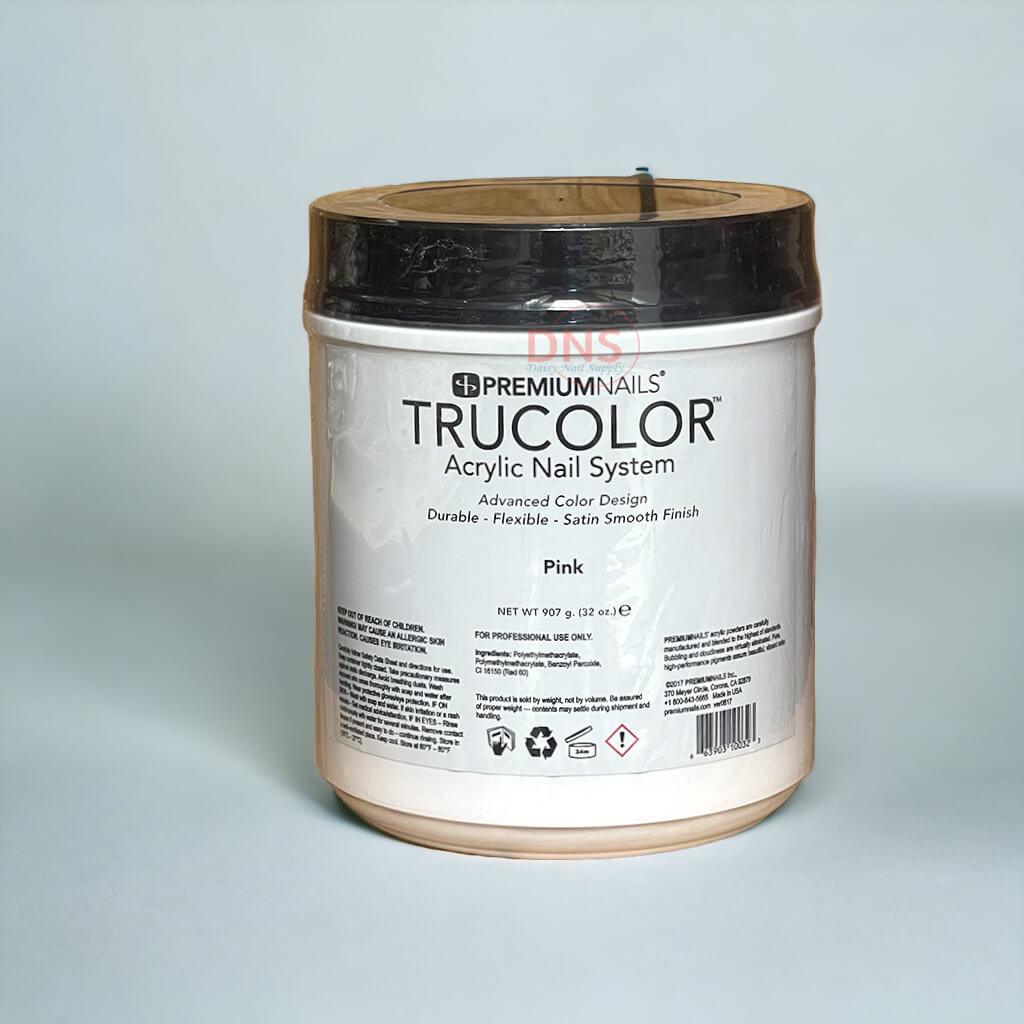PremiumNails Acrylic Trucolor Nail Powder - 32 oz PINK
