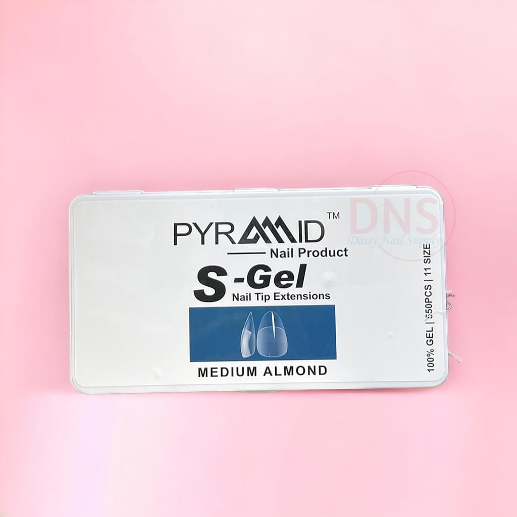 Pyramid S-Gel Nail Tip Extensions - Medium Almond