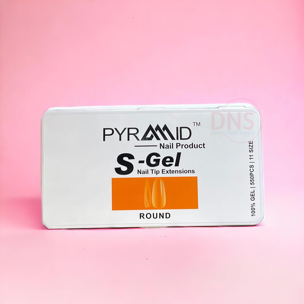 Pyramid S-Gel Nail Tip Extensions - Round