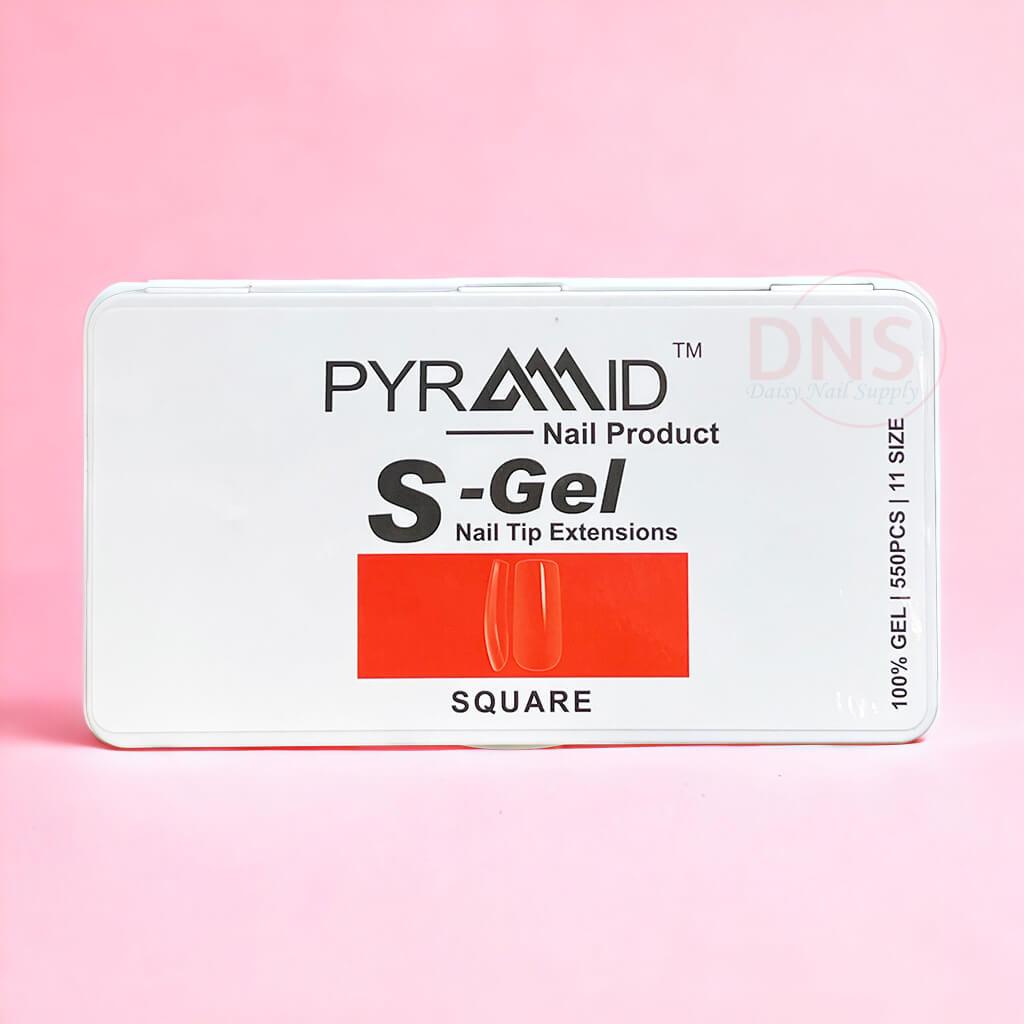 Pyramid S-Gel Nail Tip Extensions - SQUARE
