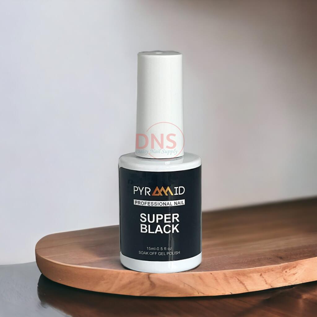 Pyramid Soak Off Gel Polish - Super Black 0.5 Oz