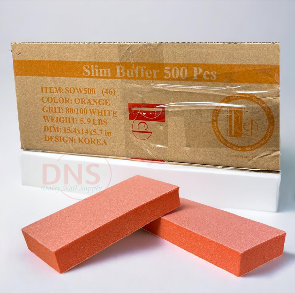 Red Slim Buffer Orange 80/100 #SOW500 (Case 500 Pcs)