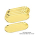 Stainless Steel Nail salon Utility Tray 7"x3.25" Gold (Pack of 10)