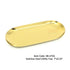 Stainless Steel Nail salon Utility Tray 7"x3.25" Gold