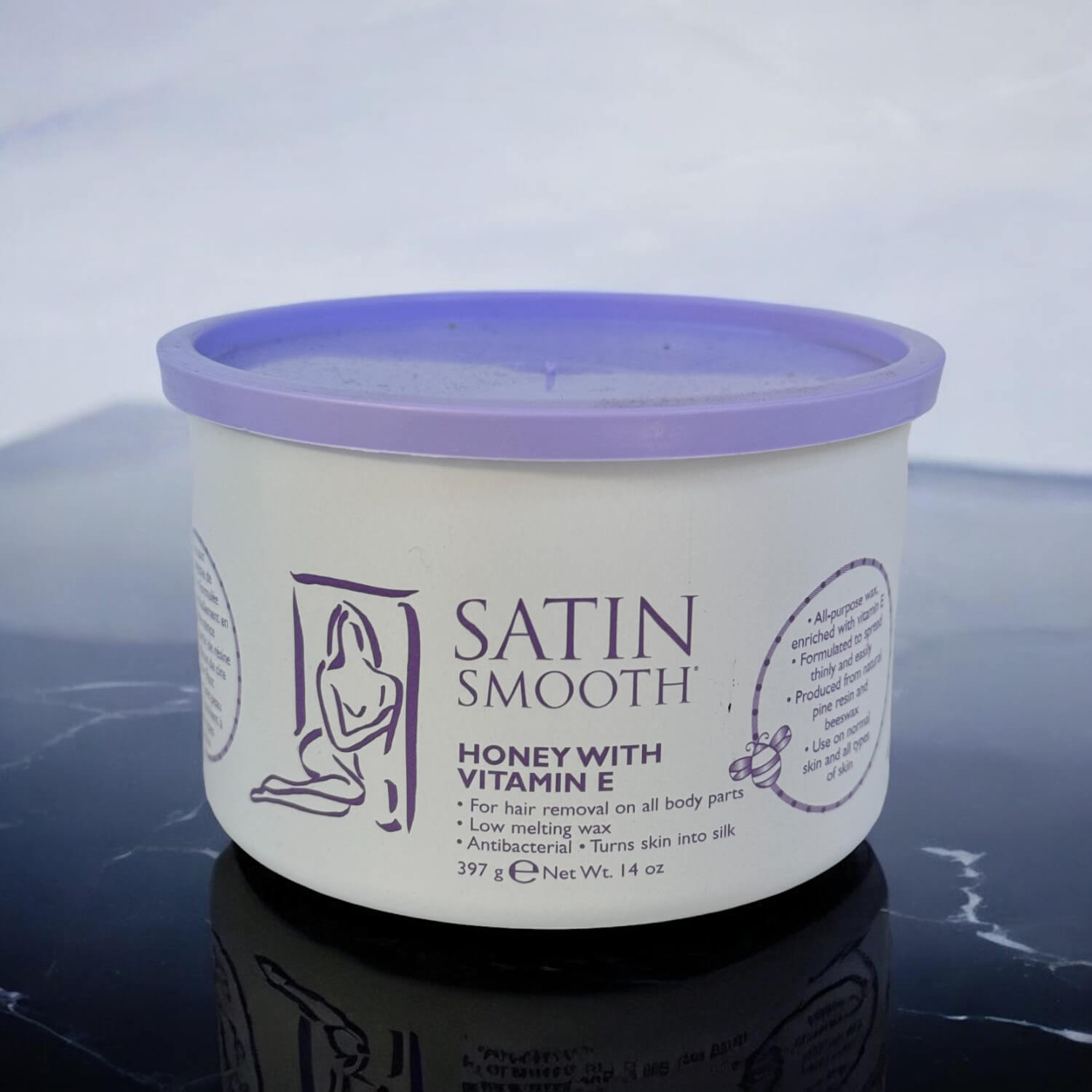 Satin Smooth - Honey With Vitamin E Wax 14 Oz