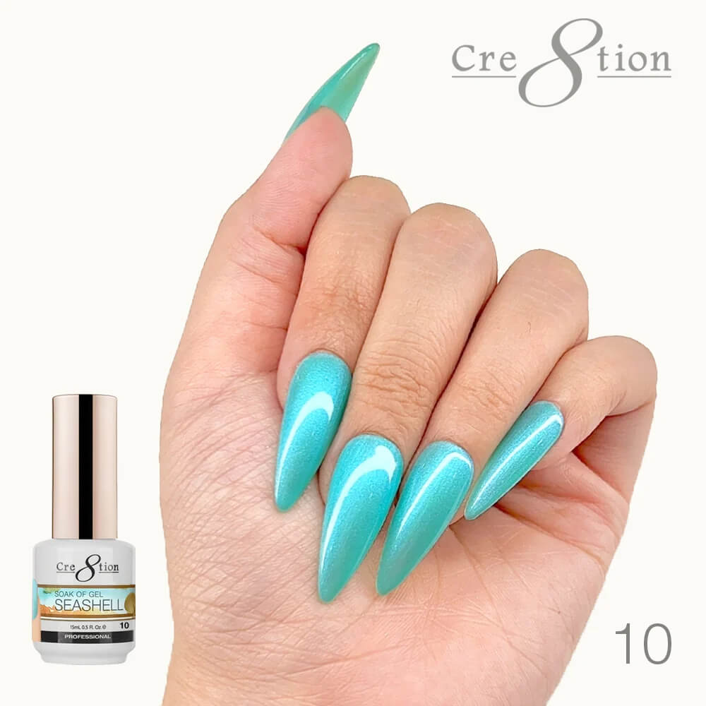 Cre8tion Soak Off Gel UV/LED 0.5 Fl oz - Seashell 10