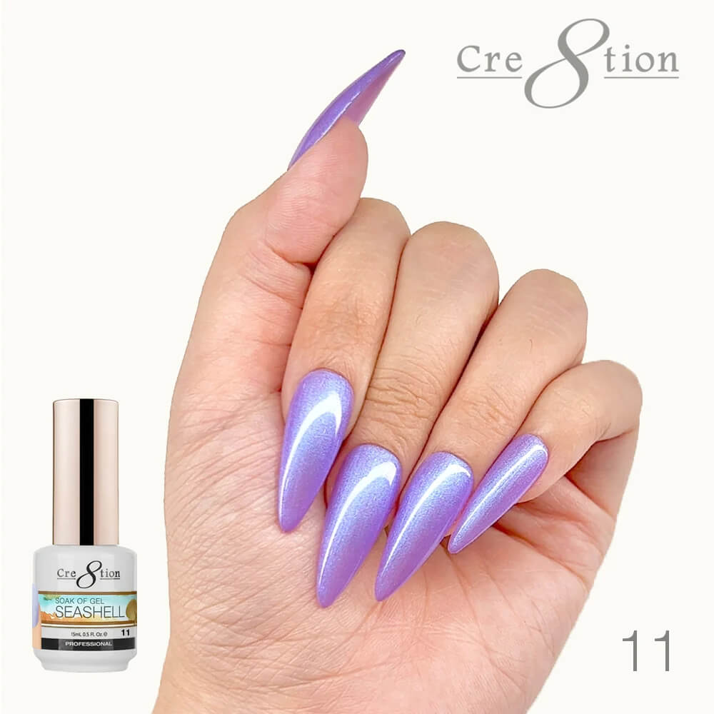 Cre8tion Soak Off Gel UV/LED 0.5 Fl oz - Seashell 11