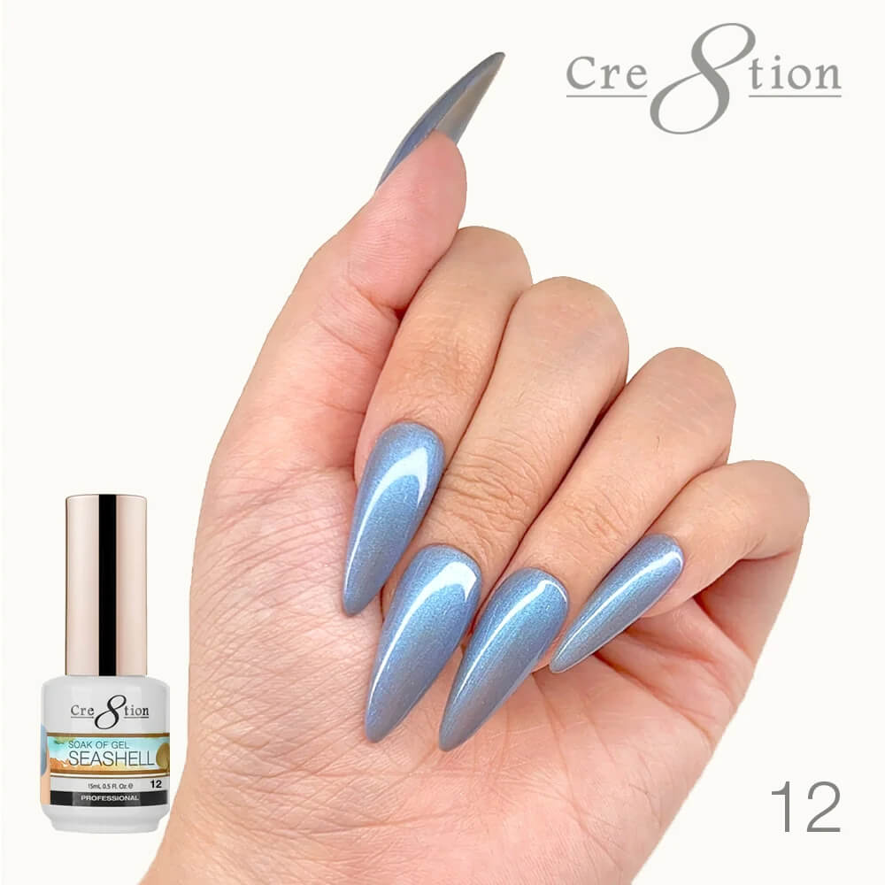 Cre8tion Soak Off Gel UV/LED 0.5 Fl oz - Seashell 12