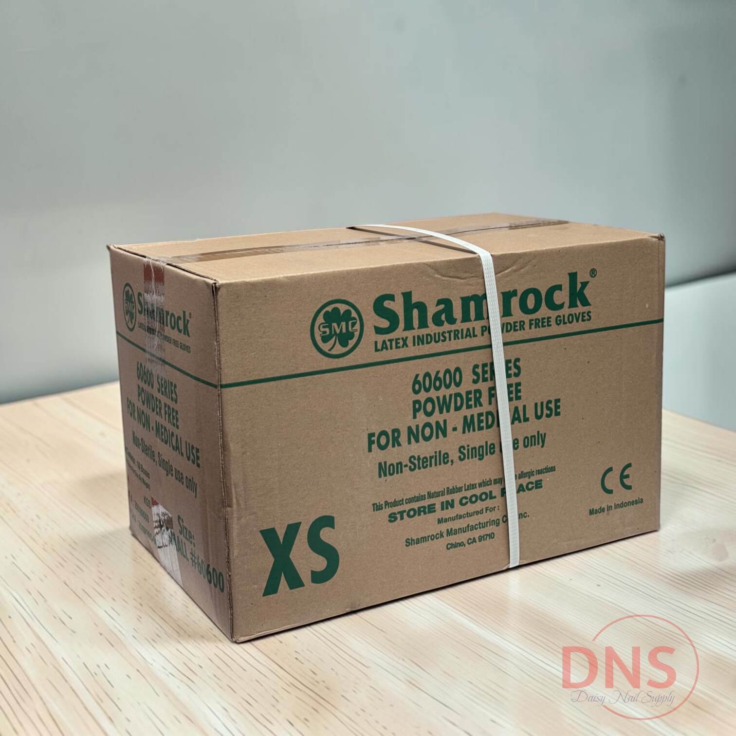 Shamrock Latex Industrial Powder Free Glove - Size XS (1 Case of 1000 Gloves)