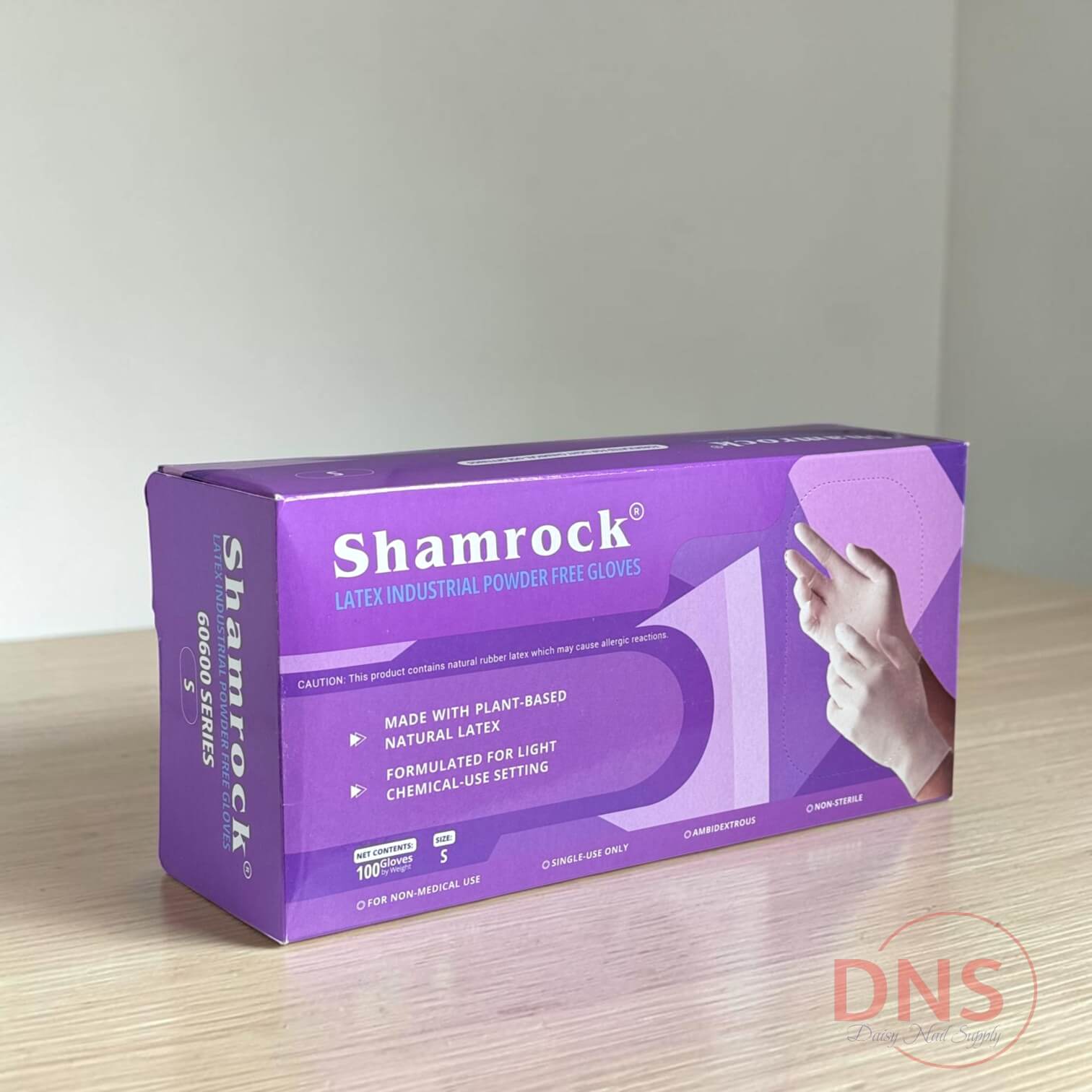 Shamrock Latex Industrial Powder Free Glove - Size S (1 Case of 1000 Gloves)