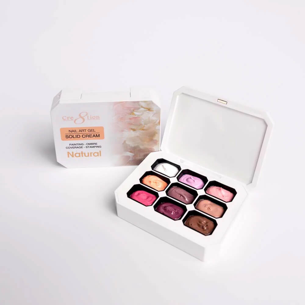 Cre8tion Nail Art Gel - Solid Cream Collection - Natural