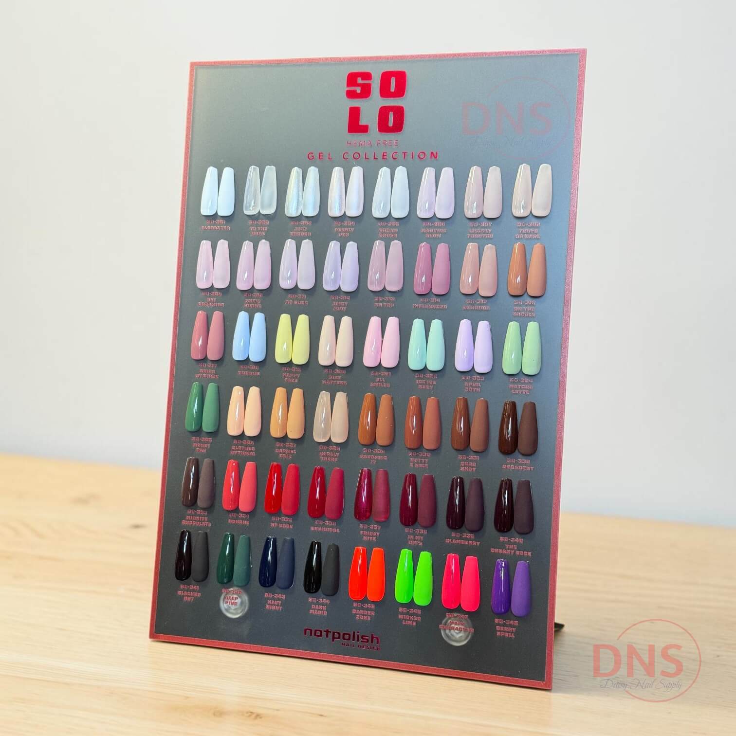 Notpolish HEMA Free Gel Polish Solo Collection 48 Colors + Color Chart free