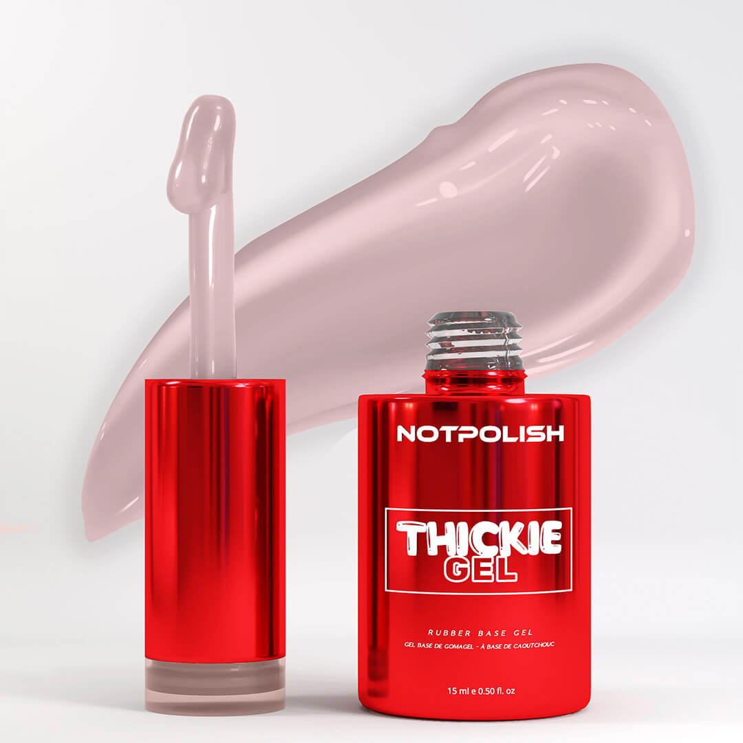 Notpolish Rubber Base Gel THICKIE GEL 0.5 Oz - TG03 Creamy Pink