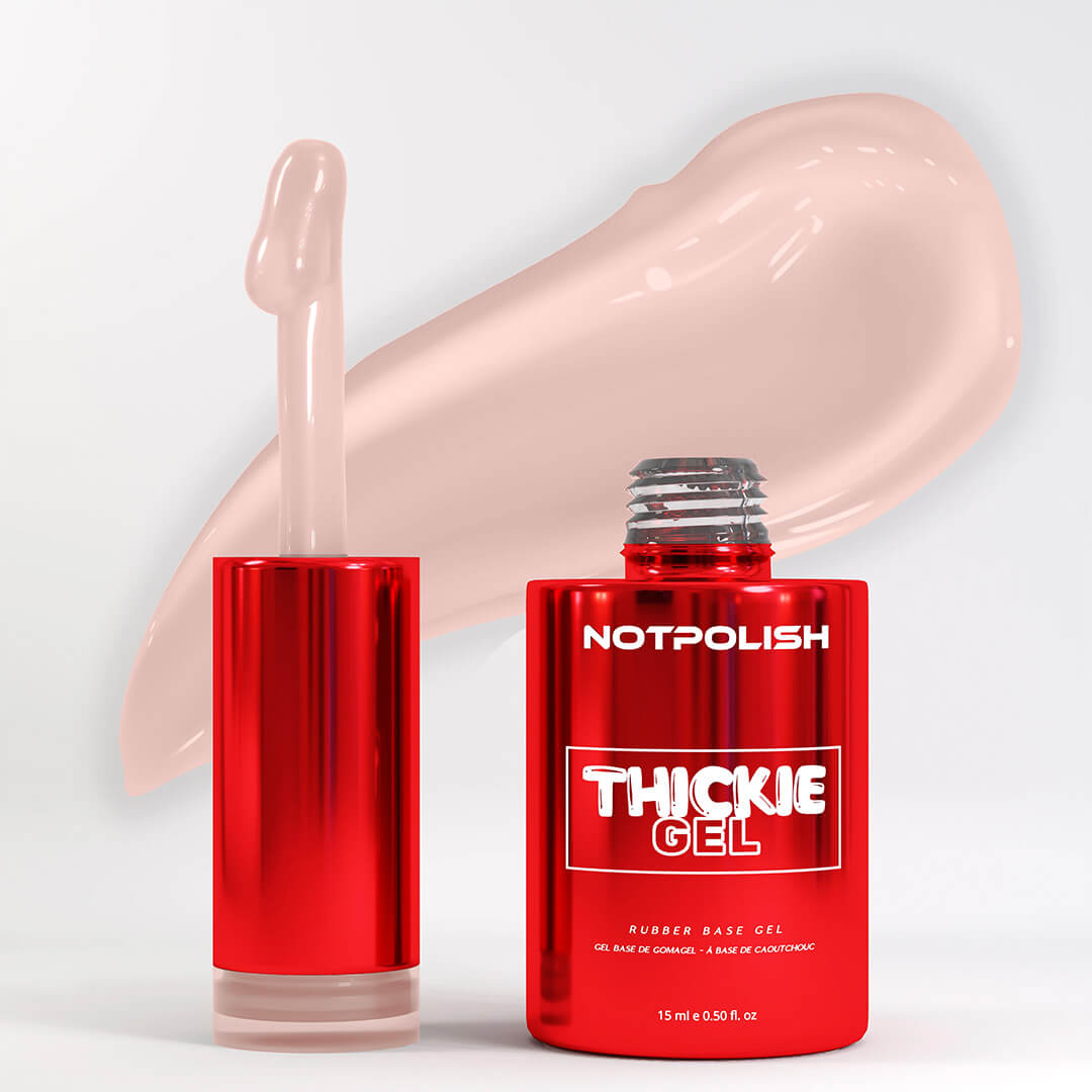 Notpolish Rubber Base Gel THICKIE GEL 0.5 Oz - TG04 Pale Nude