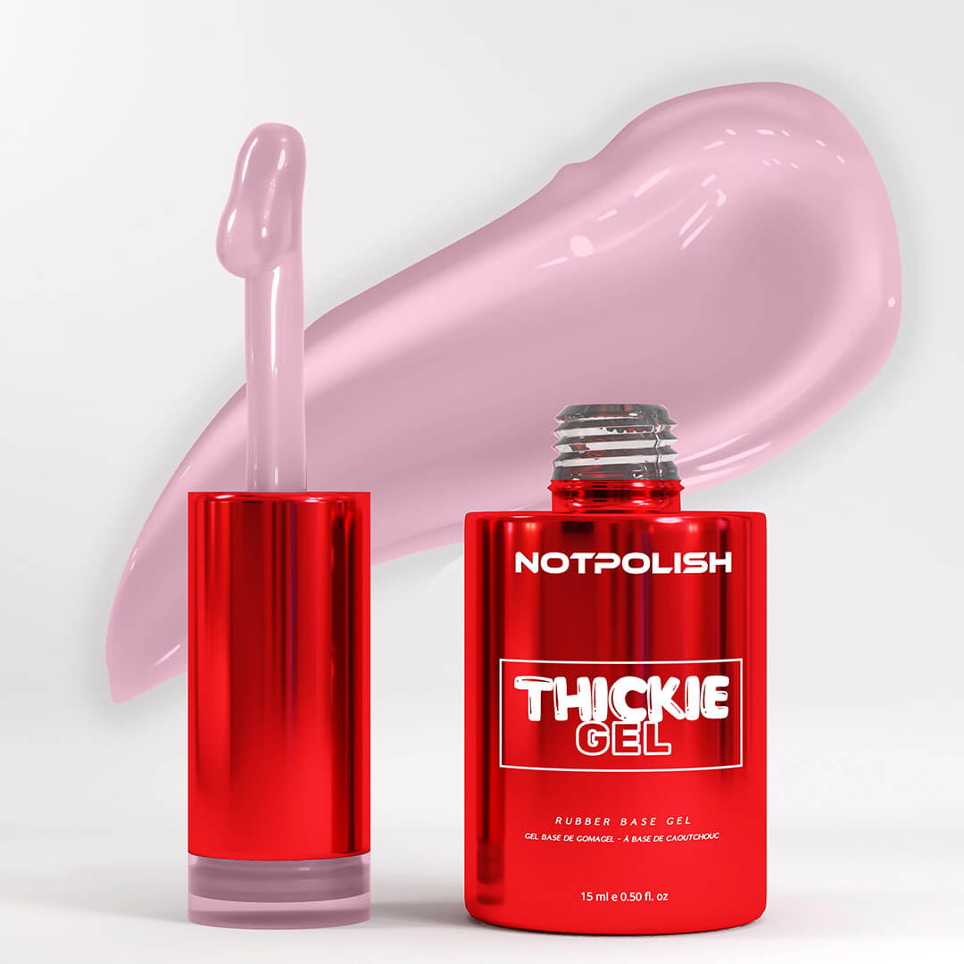 Notpolish Rubber Base Gel THICKIE GEL 0.5 Oz - TG05 STRAWBERRY MILK