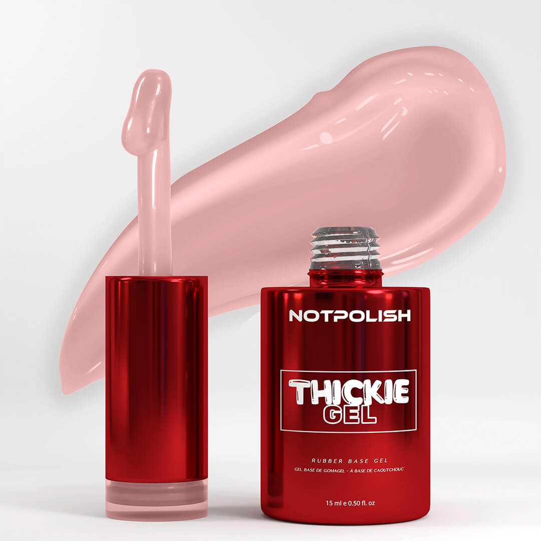 Notpolish Rubber Base Gel THICKIE GEL 0.5 Oz - TG08 SUGAR CHIC
