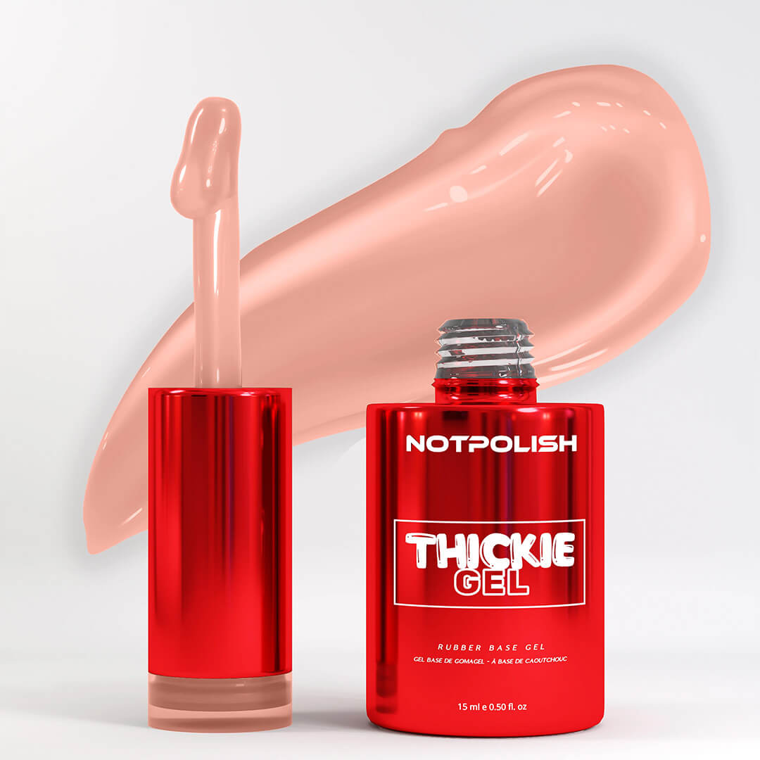 Notpolish Rubber Base Gel THICKIE GEL 0.5 Oz - TG12 TAUPE-LESS