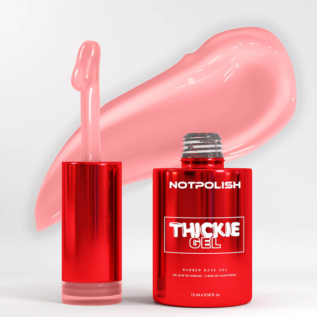 Notpolish Rubber Base Gel THICKIE GEL 0.5 Oz - TG13 FRESH GUAVA