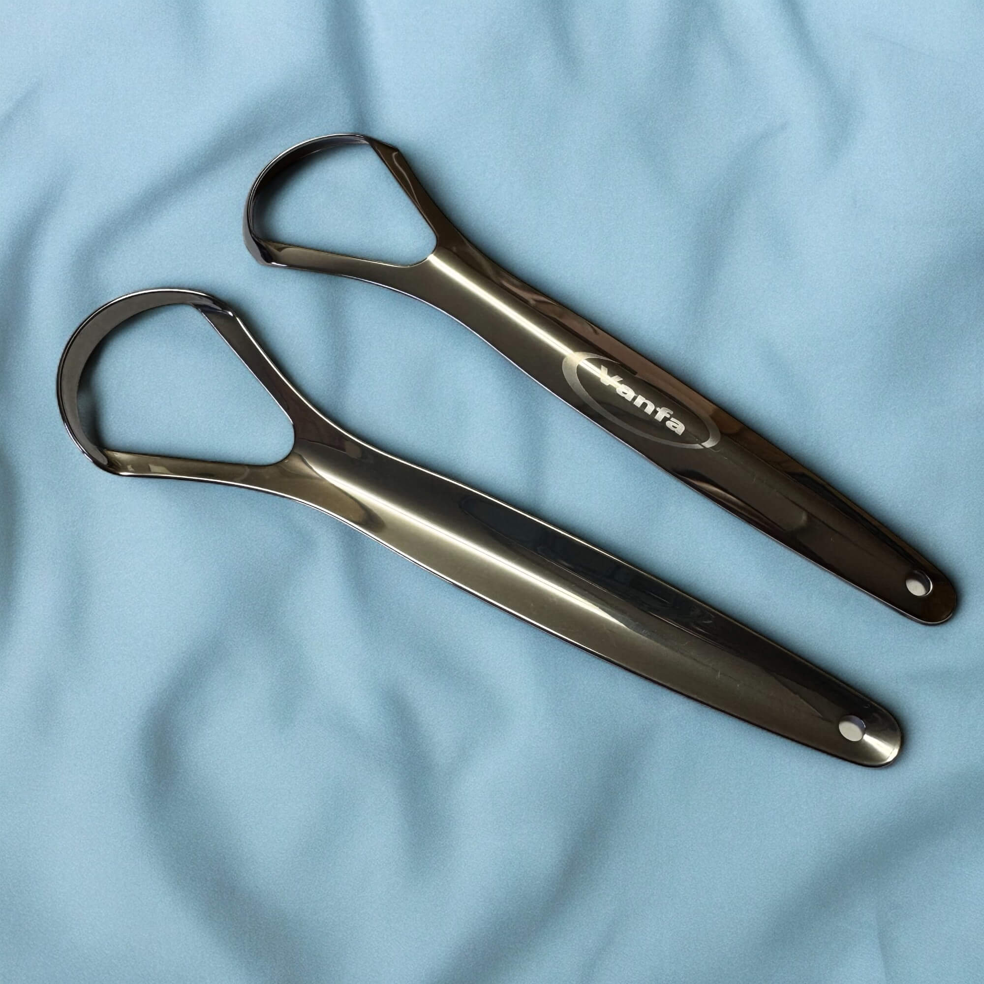 Vanfa Stainless Steel Tongue Scraper Tongue Cleaner 2-Pack Item: #79019