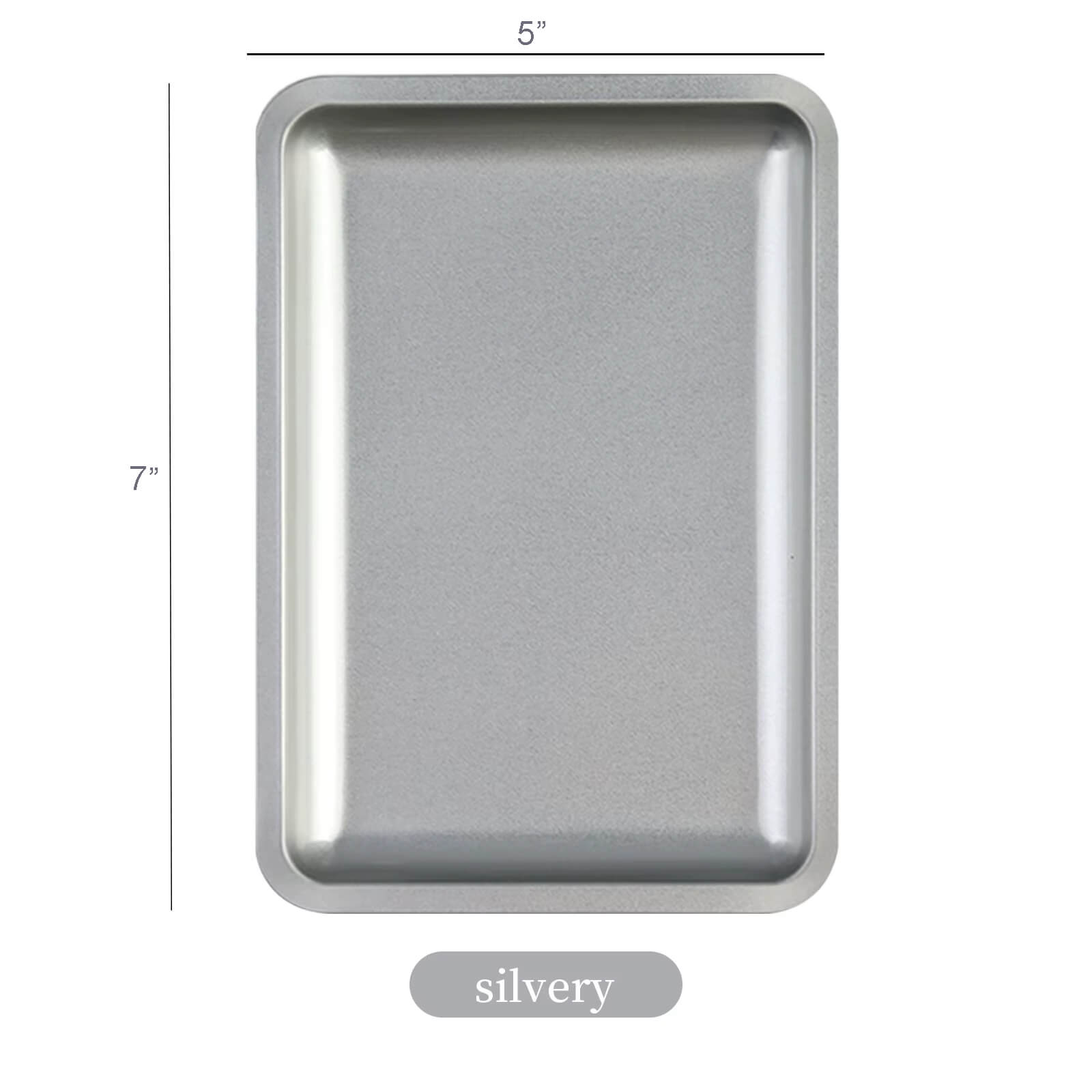 Nail Art Utility Tray - Silvery
