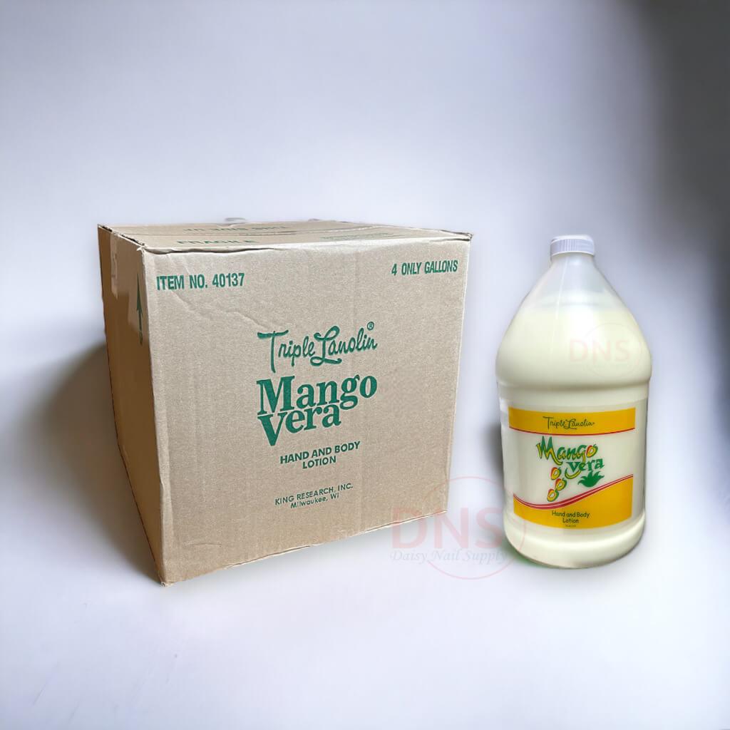 Triple Lanolin Hand and Body Lotion Mango Vera (1 Case 4 Gallons)