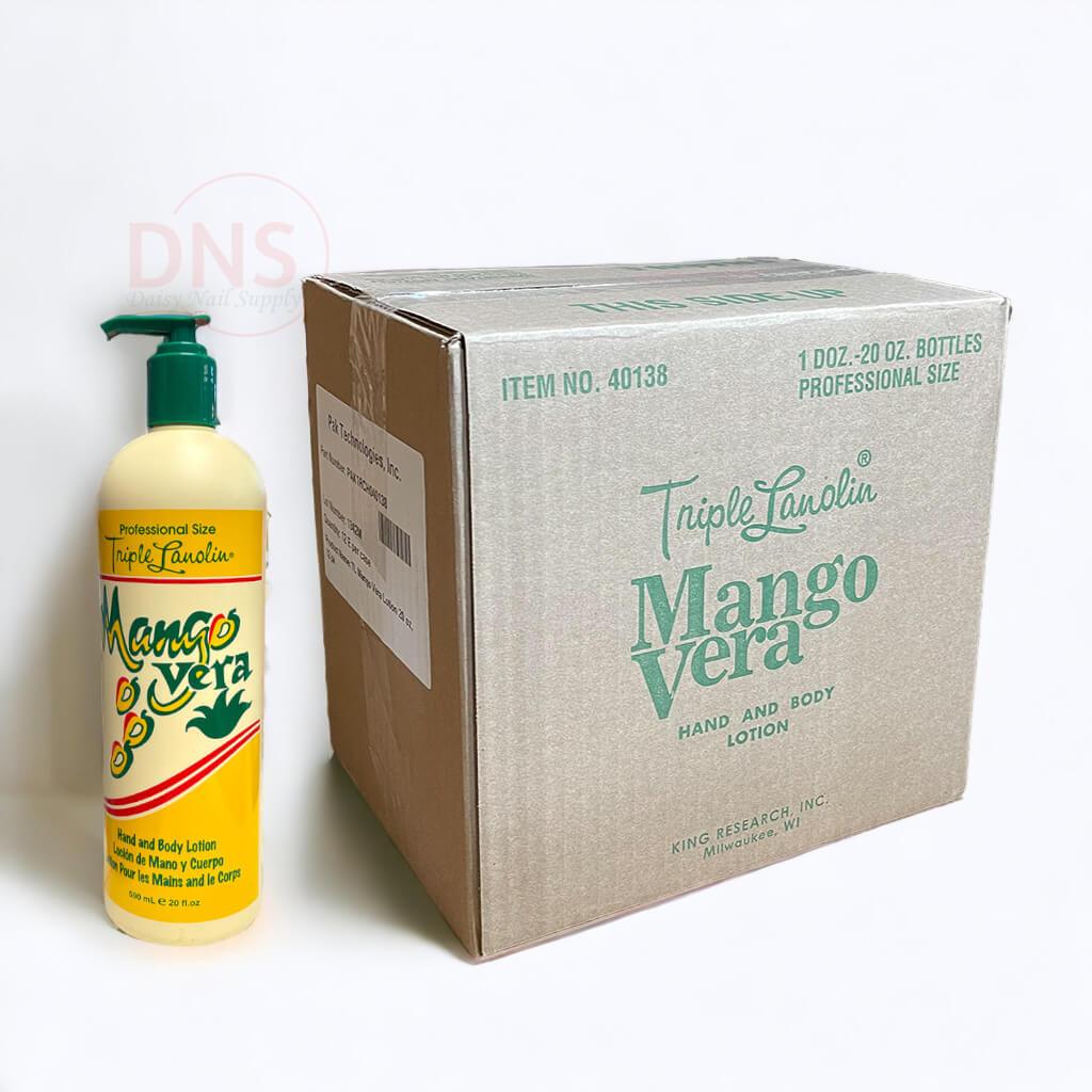 Triple Lanolin Hand and Body Lotion Mango Vera 20 Oz (1 Case 12 Bottles)