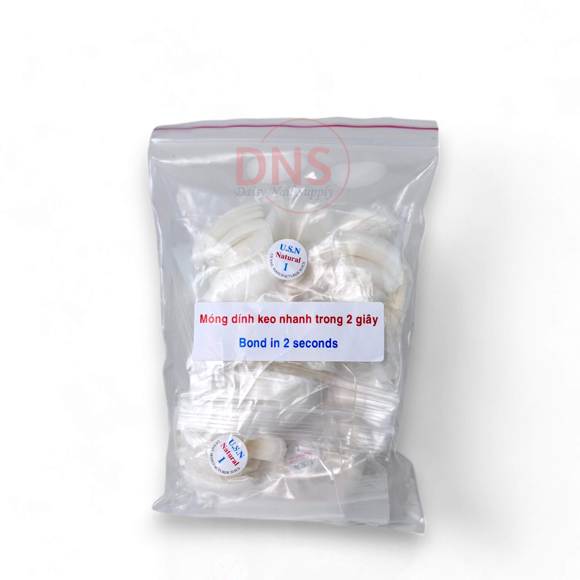 USN Natural Nail Tip Refill Bag (500 Tips/bag) *Pick any size*