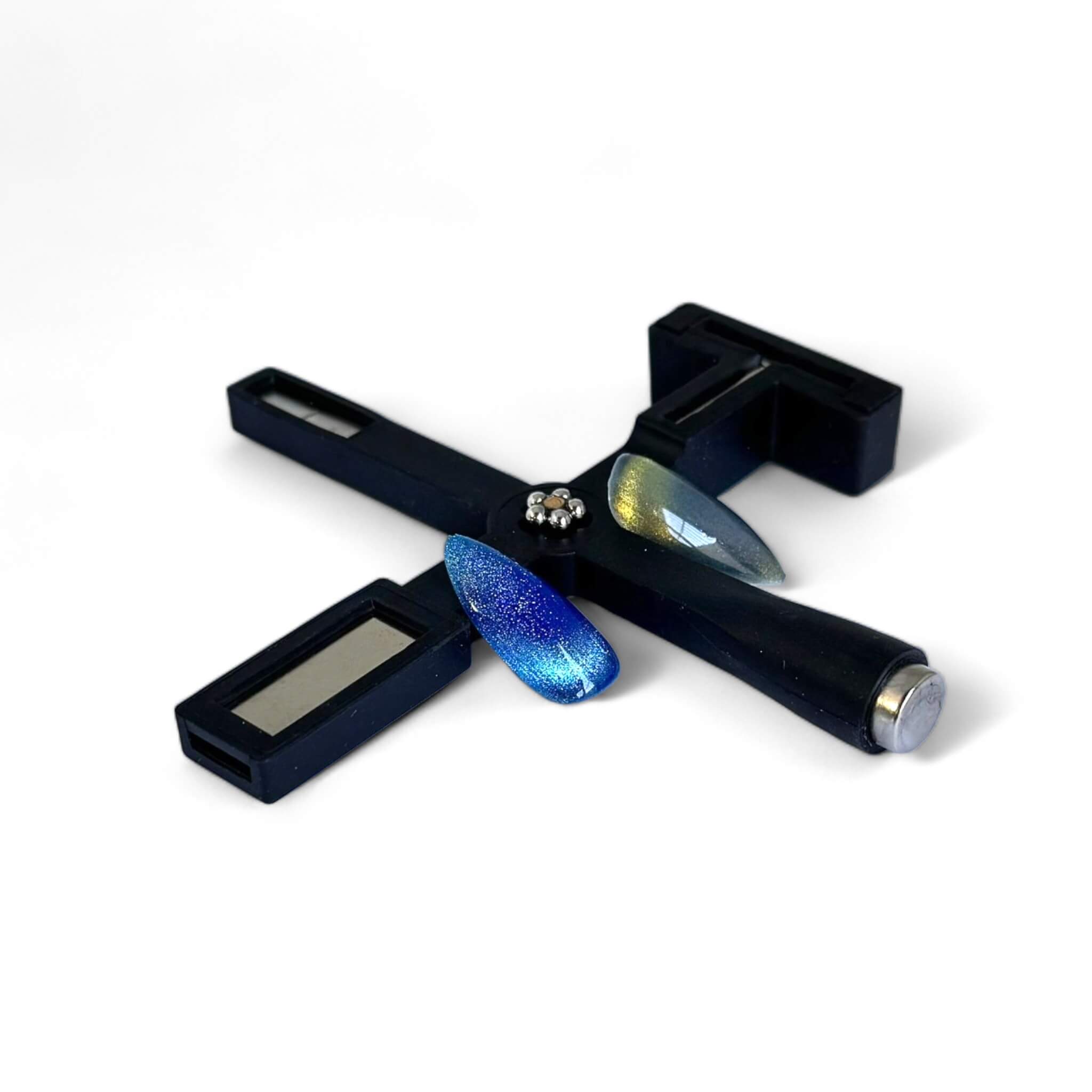 Vanfa Gel Nail Polish 3D 9D Art Design - Cat Eye Magnet Tool (5 in 1 Black)