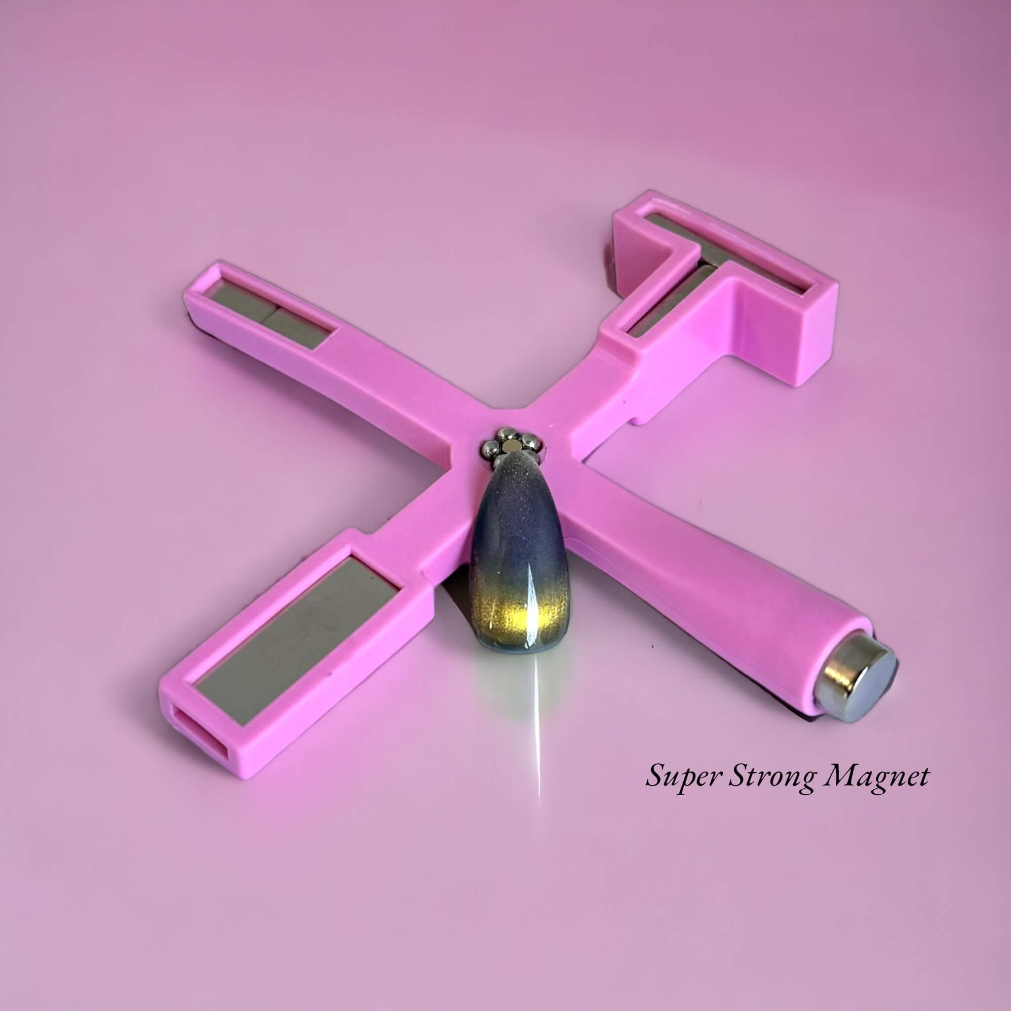 Vanfa Gel Nail Polish 3D 9D Art Design - Cat Eye Magnet Tool (5 in 1 Pink)