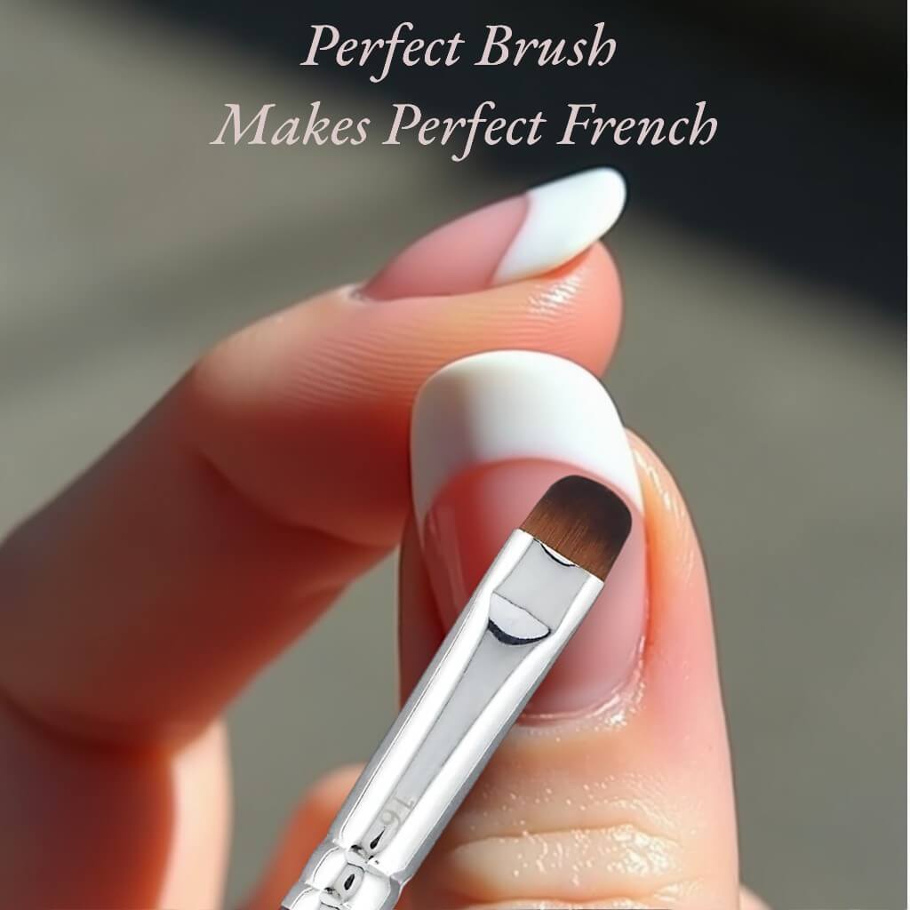 Vanfa French Brush for Nails, Clean up brush for Gel Nail Polish F16