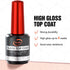 Vanfa Gel Polish Glass Top Coat Super Shine No Wipe 0.5 Oz T004