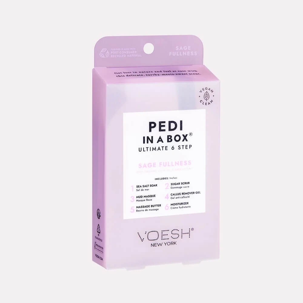 VOESH Pedi In A Box Ultimate 6 Step - Sage Fullness (Case of 30 Sets)