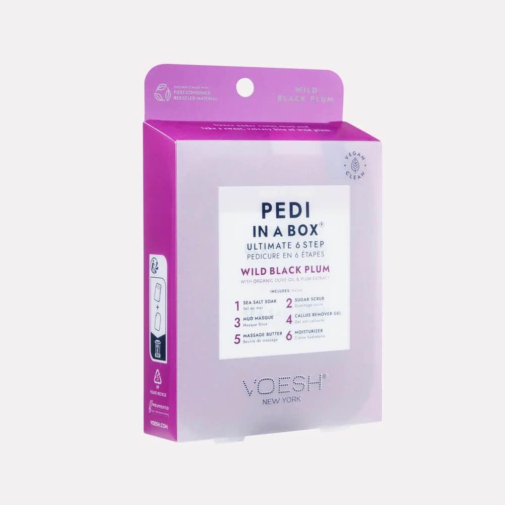 VOESH Pedi In A Box Ultimate 6 Step - Wild Black Plum