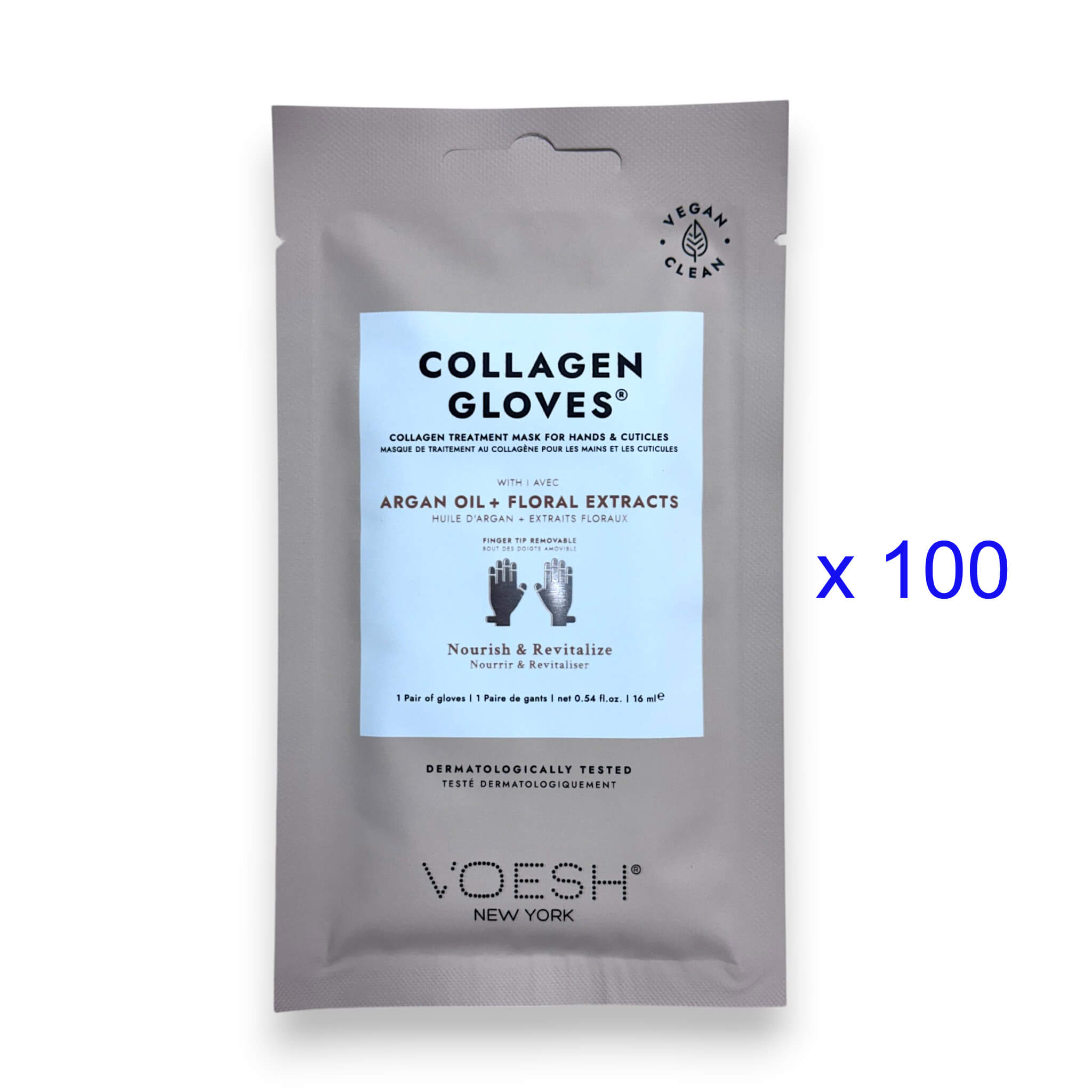 VOESH Collagen Gloves - With Argan Oil + Floral Extracts (Pack of 100 Pairs)