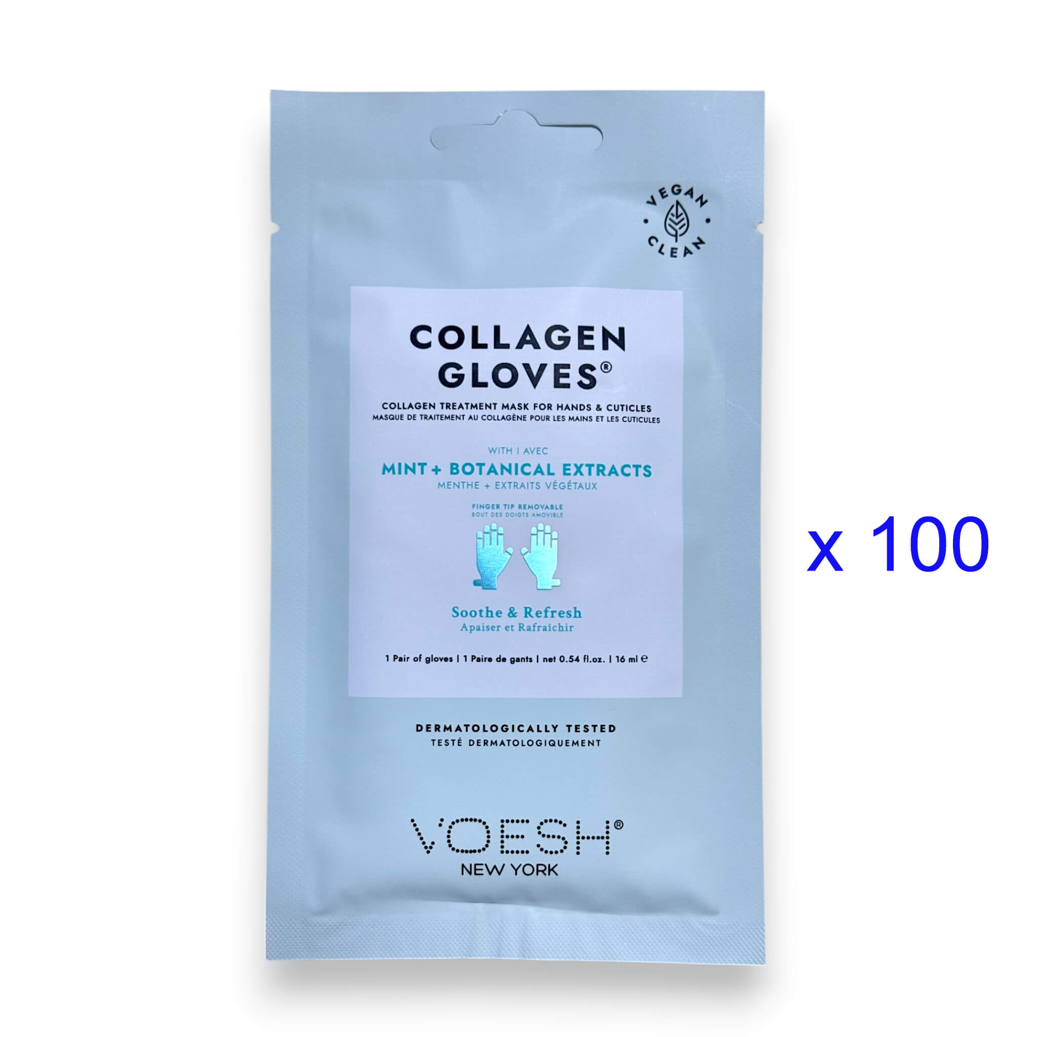 VOESH Collagen Gloves - Mint - Botanical Extracts (Pack of 100 Pairs)