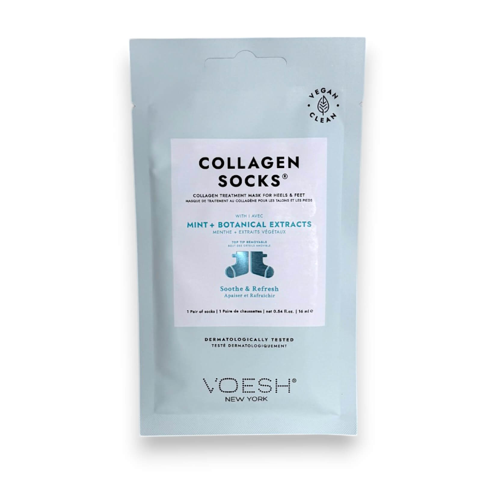 VOESH Collagen Socks - Mint - Botanical Extracts