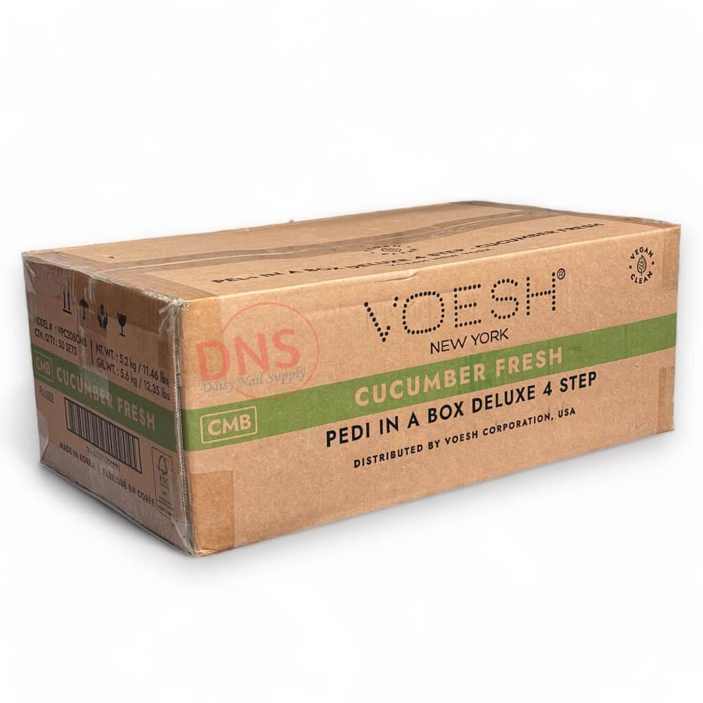 VOESH Pedi In A Box Deluxe 4 Step | CUCUMBER FRESH (Box of 50 Sets)