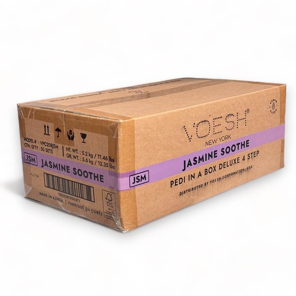 VOESH Pedi In A Box Deluxe 4 Step | JASMINE SOOTHE (Box of 50 Sets)