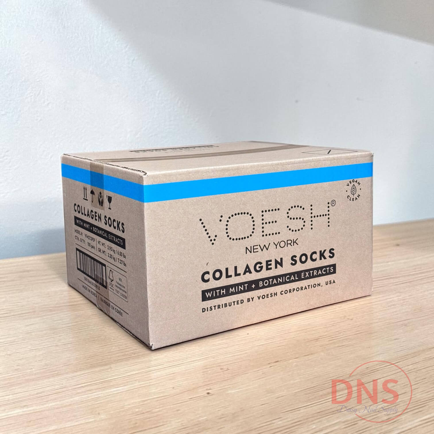 VOESH Collagen Socks - Mint + Botanical Extracts (Box of 100 Pairs)