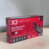 X3 Black Nitrile Glove - Size L (1 Case of 1000 Gloves)