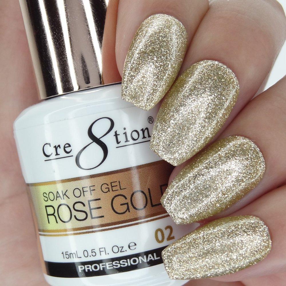 Cre8tion Soak Off Gel Rose Gold Collection 0.5 Oz - #02