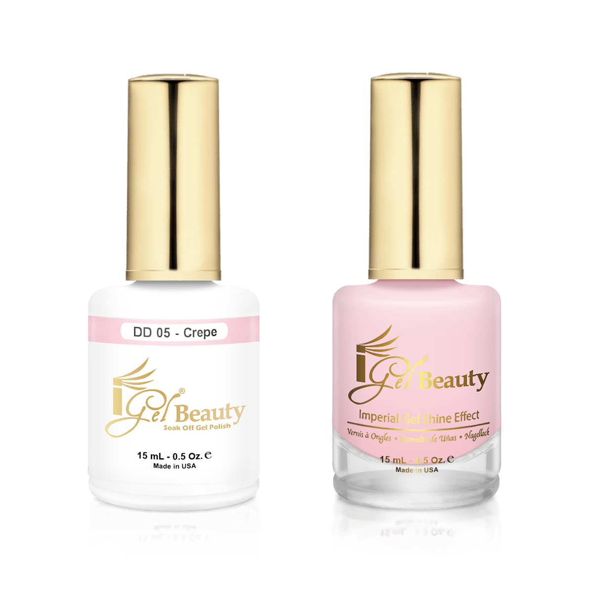 IGel Duo Gel Polish + Matching Nail Lacquer DD 05 CREPE