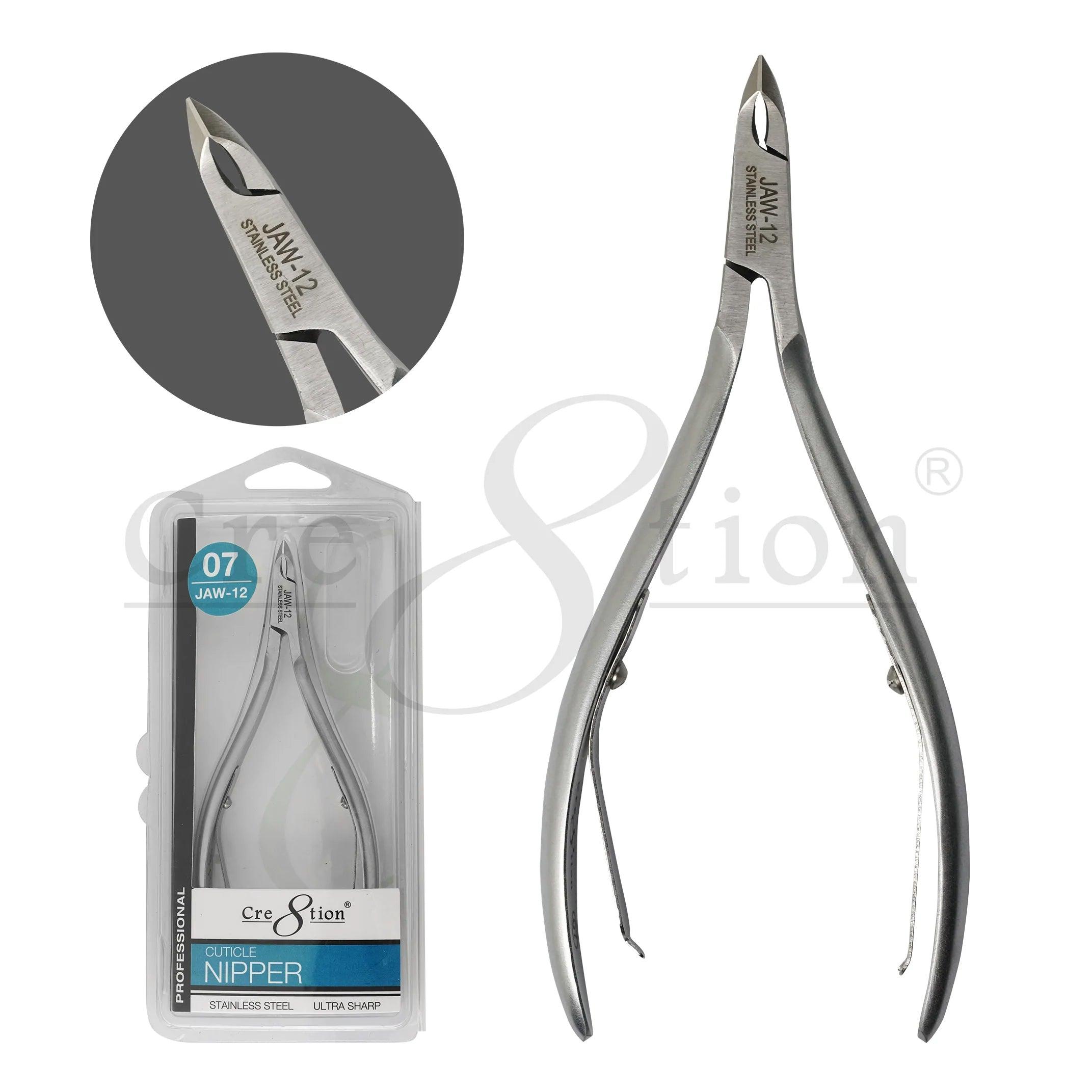 Cre8tion Stainless Steel Cuticle Nipper #07 Jaw 12