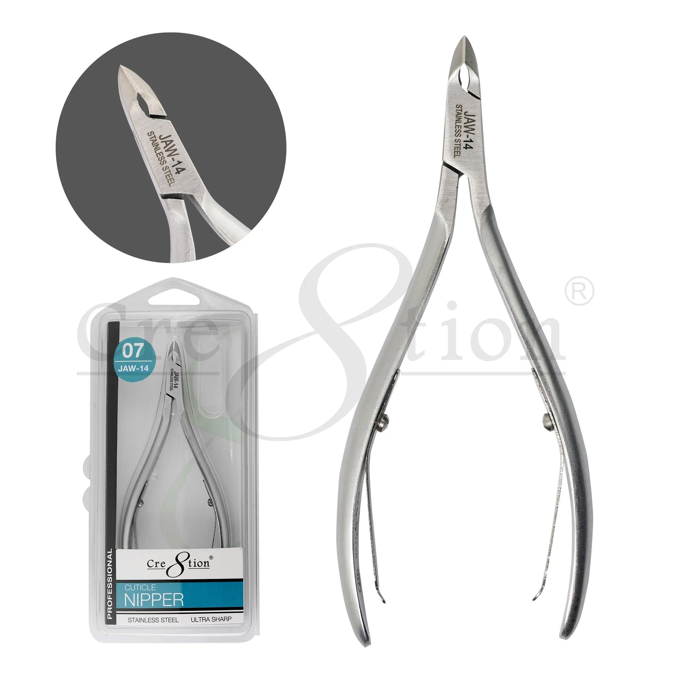 Cre8tion Stainless Steel Cuticle Nipper #07 Jaw 14