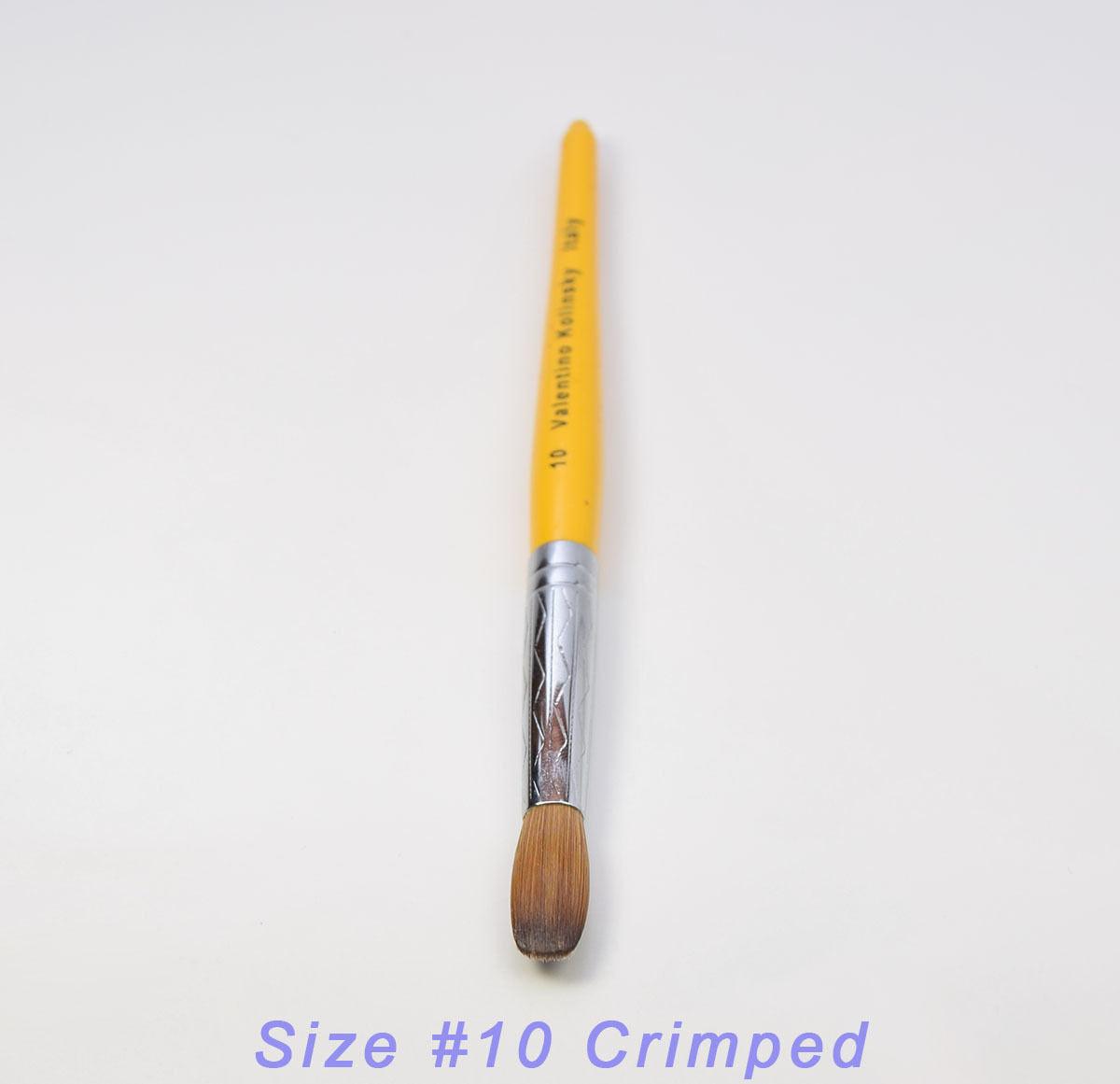 Acrylic Nail Brush - Valentino Crimped Size #10