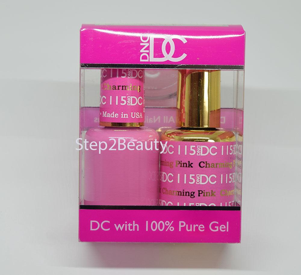 DND DC - Gel Polish & Matching Nail Lacquer Set - #115 CHARMING PINK