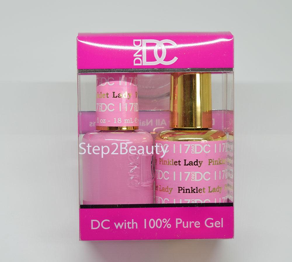 DND DC - Gel Polish & Matching Nail Lacquer Set - #117 PINKLET LADY