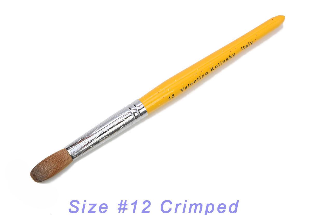 Acrylic Nail Brush - Valentino Crimped Size #12