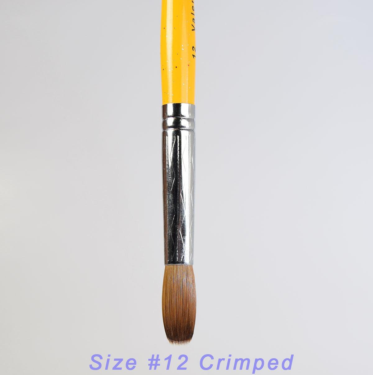 Acrylic Nail Brush - Valentino Crimped Size #12